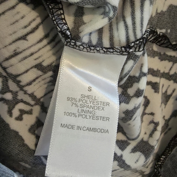 Bisou Bisou Monochrome Patterned Mini Dress Size M Bohochic - Picture 6 of 11